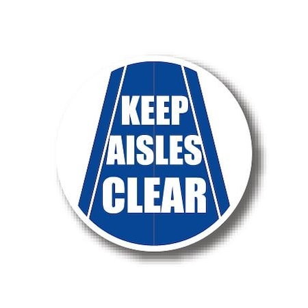 Ergomat 32in CIRCLE SIGNS - Keep Aisles Clear DSV-SIGN 1024 #1674 -UEN